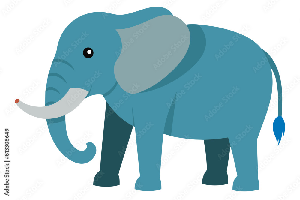 elephant cartoon vector illustration