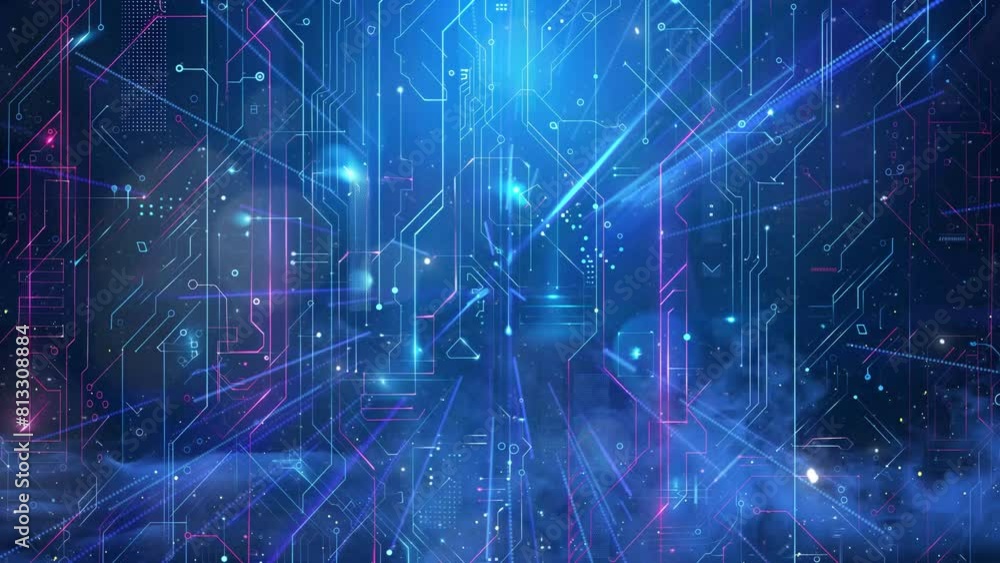 hi tech circuit board design innovation concept abstract. seamless looping overlay 4k virtual video animation background hi tech circuit board design innovation concept abstract. seamless looping overlay 4k virtual video animation background