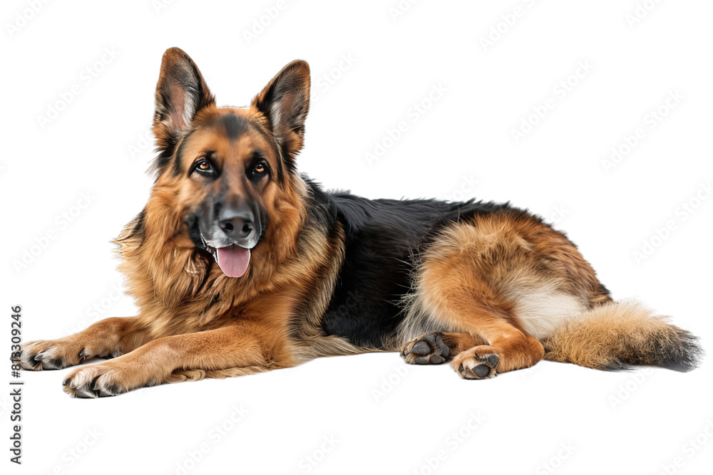 German Shepherd Dog Isolated German Shepherd Dog Isolated