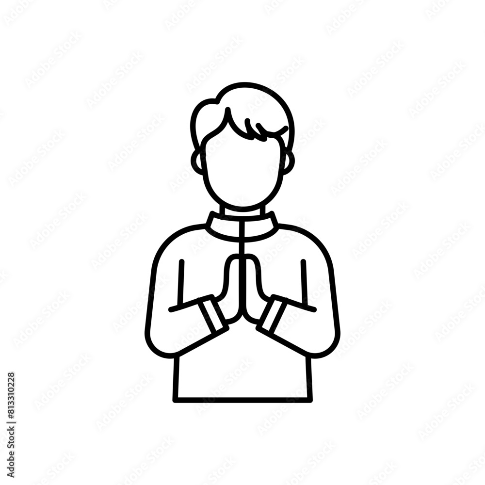 Happy Eid Al-Adha Mubarak Outline Icon and Moeslem greetings Happy Eid Al-Adha Mubarak Outline Icon and Moeslem greetings