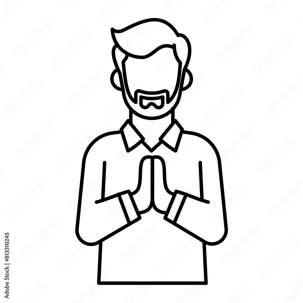 Happy Eid Al-Adha Mubarak Outline Icon and Moeslem greetings Happy Eid Al-Adha Mubarak Outline Icon and Moeslem greetings