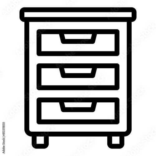 Drawer cabinet icon