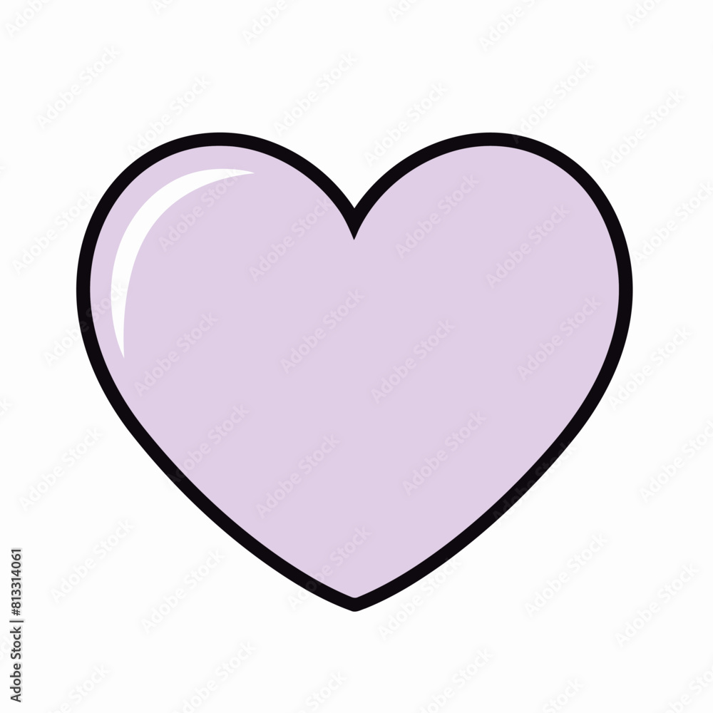 Vector heart shape symbol logo favicon label Vector heart shape symbol logo favicon label