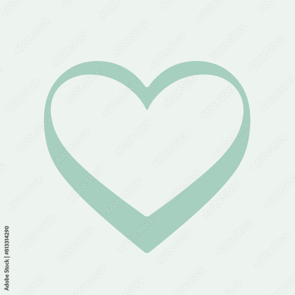 Vector heart shape symbol logo favicon label Vector heart shape symbol logo favicon label