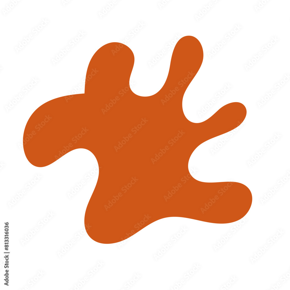 Orange abstract shape vector Orange abstract shape vector