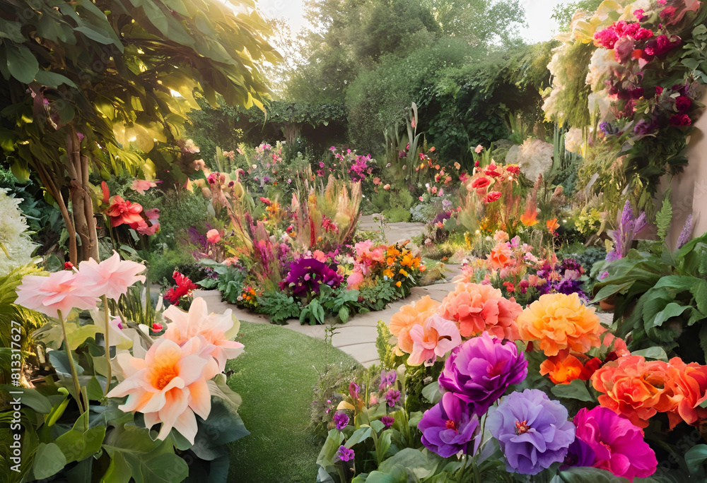 Fototapeta premium flowers in the garden