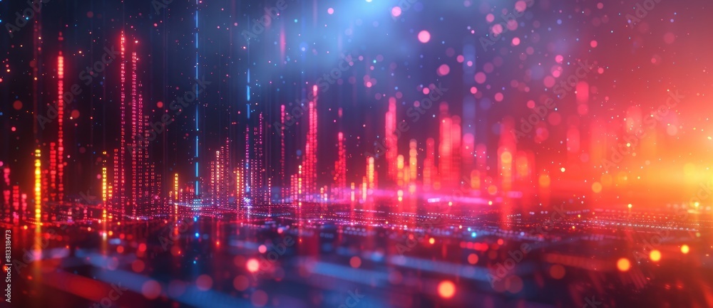 Electronic circuit technology background with abstract futuristic light Electronic circuit technology background with abstract futuristic light