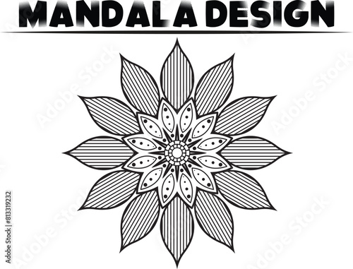 Luxury ornamental Vector indian background mandala design