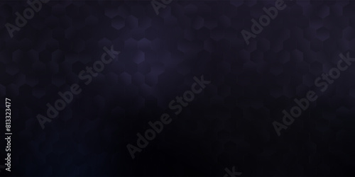 Dark gray vector template in a hexagonal style.