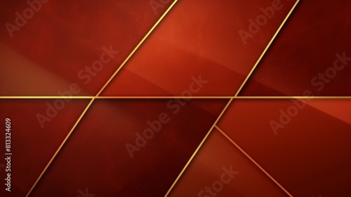 Art deco geometric background featuring red and gold diagonal shapes in a high fidelity video