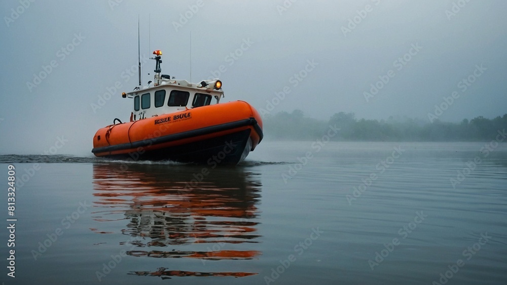 Obraz premium boat on the river