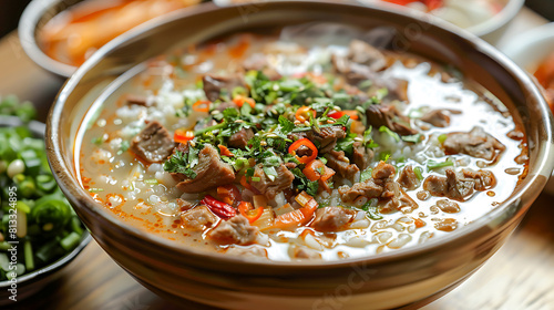 Korean Beef Soup in a Bowl