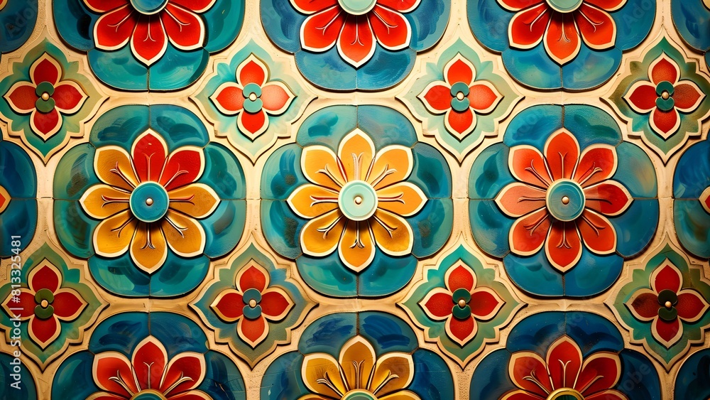 Korea traditional seamless floral pattern Korea traditional seamless floral pattern