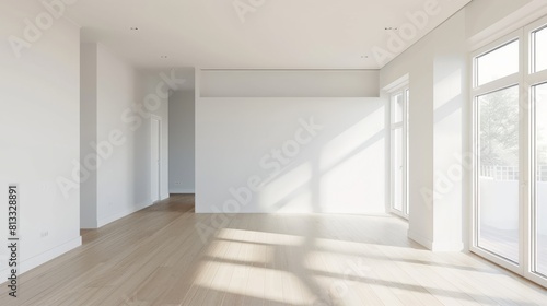 empty room with window