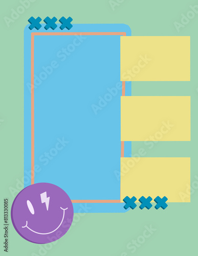 template for card with space