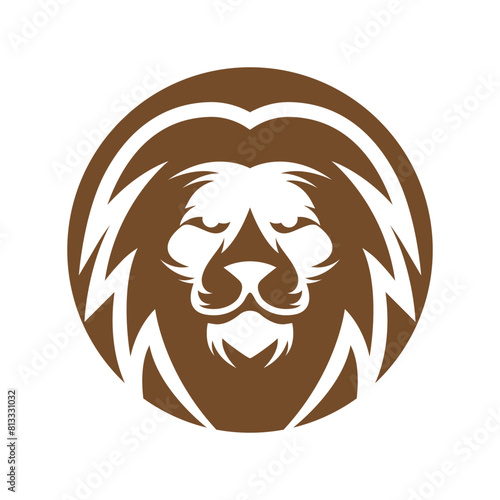 Elegant and dignified lion head logo design