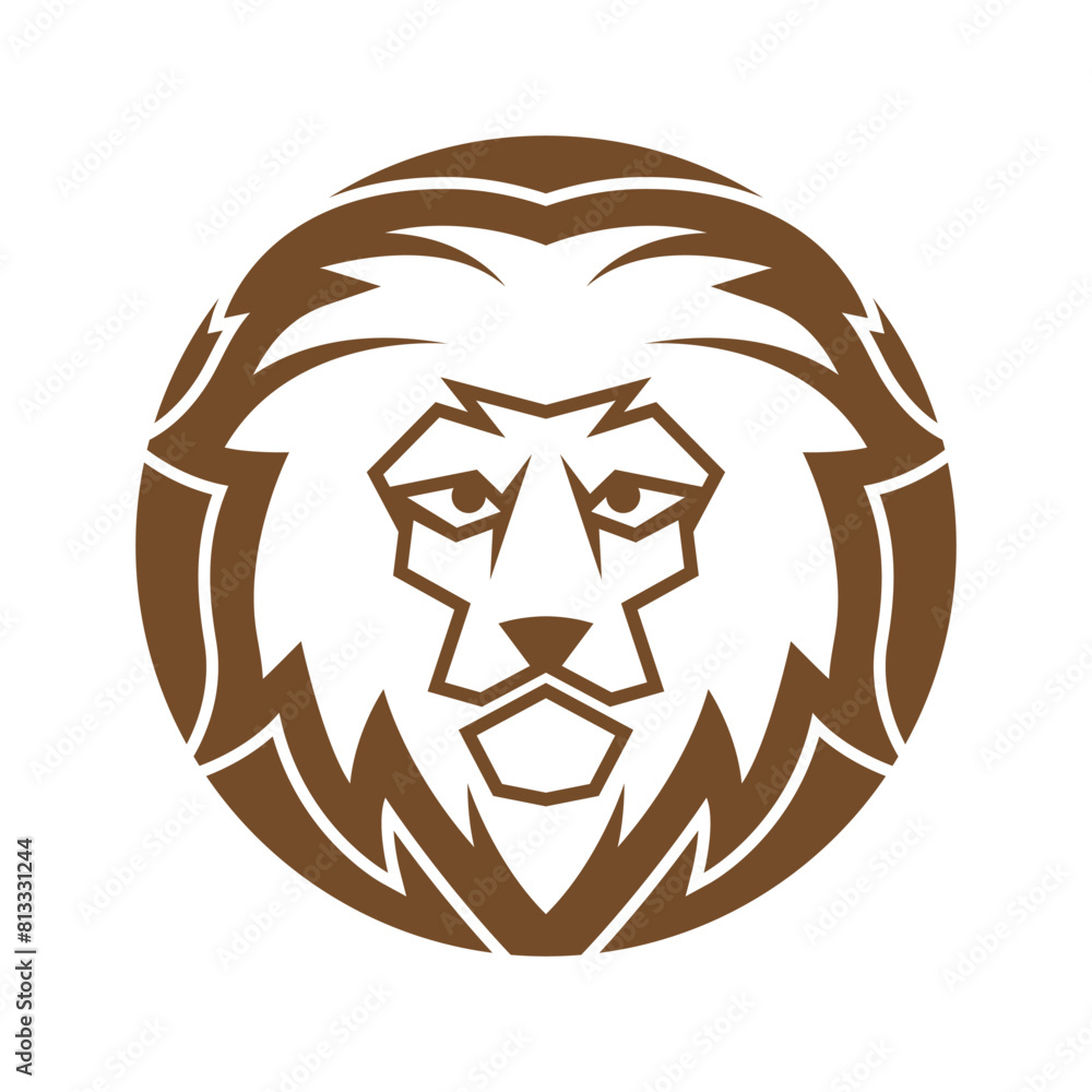 Elegant and dignified lion head logo design Elegant and dignified lion head logo design
