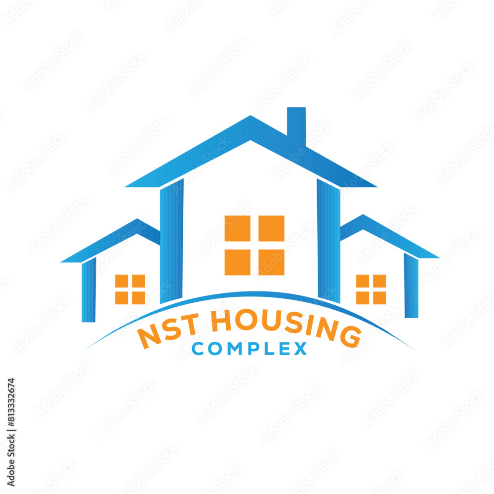 N Housing Complex logo Design , Vector Design N Housing Complex logo Design , Vector Design