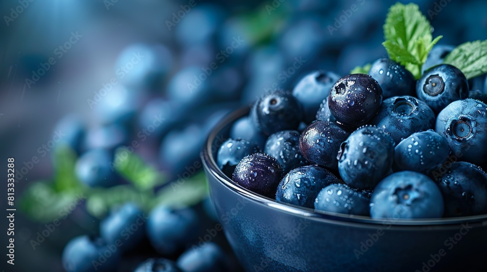 custom made wallpaper toronto digitalA bowl of ripe blueberries, illustrating their plumpness and juiciness.