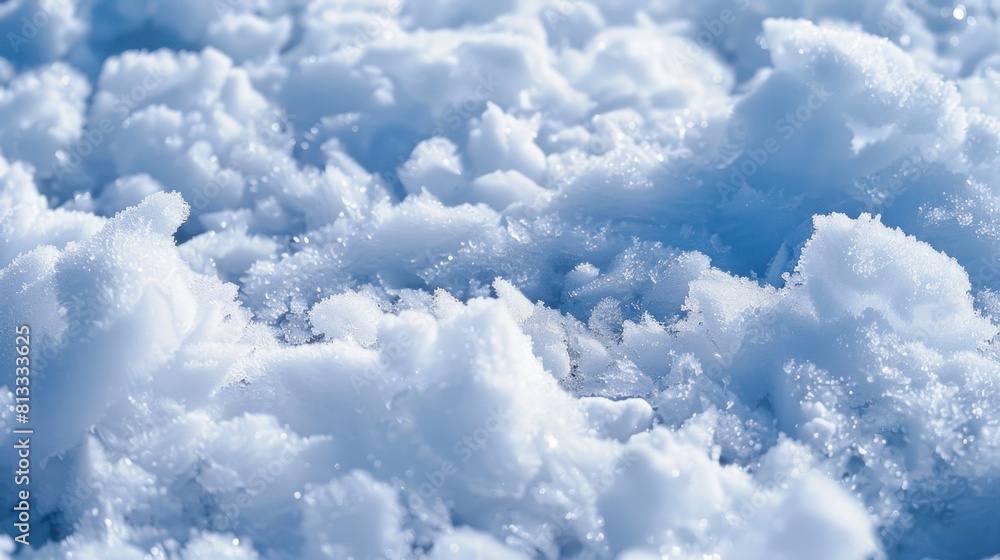 Naklejka premium chunks of snow ice
