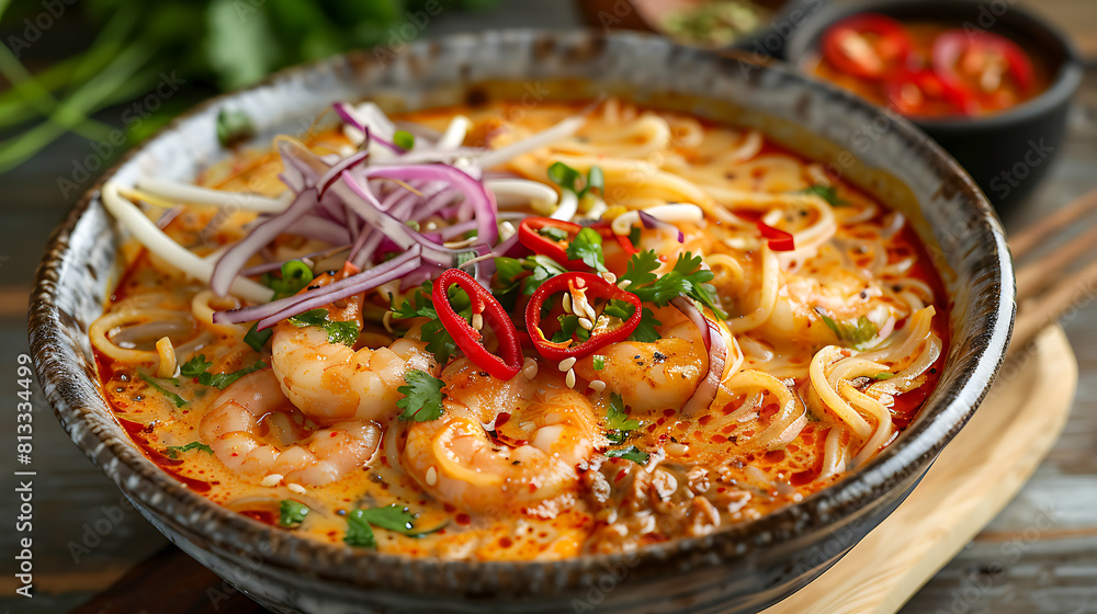Spicy Shrimp Noodle Soup Spicy Shrimp Noodle Soup