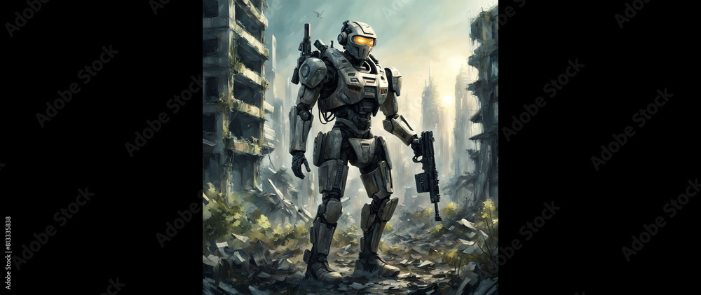 Fototapeta premium Military Robot 