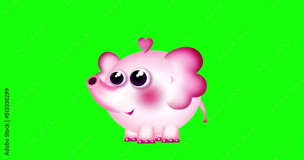 Baby elephant stand up wants to be a unicorn or a pony greenbox. Animated cute cartoon character. Sweet, pink and happy.
Baby elephant stand up wants to be a unicorn or a pony greenbox. Animated cute cartoon character. Sweet, pink and happy.