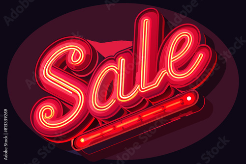  on a black background close-up red neon inscription 