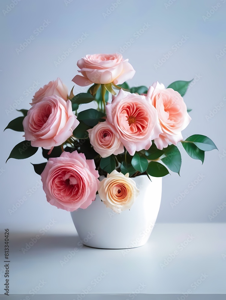 Obraz premium bouquet of roses in a vase, Juliet rose 