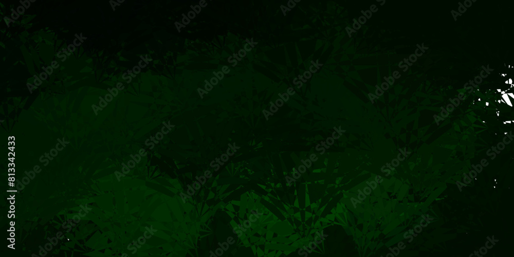 Fototapeta premium Light Green vector template with triangle shapes.