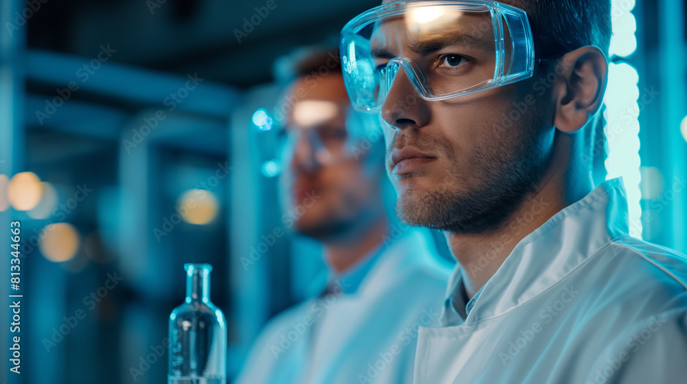 Scientists are investigating the vaccine. Future analysis and development Experimental lab Scientists are investigating the vaccine. Future analysis and development Experimental lab