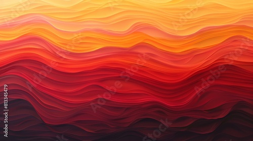 Bright waves of red, orange, and yellow create an abstract painting with a gradient effect, background