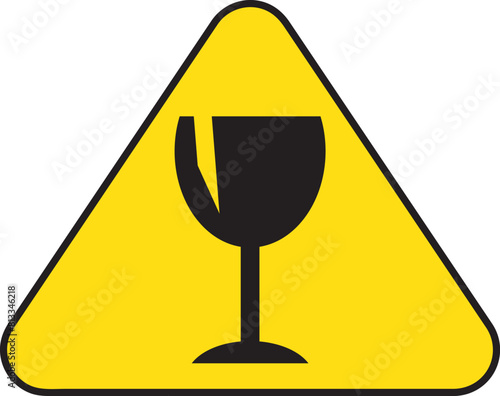 Fragile handle with care icon sign vector.eps