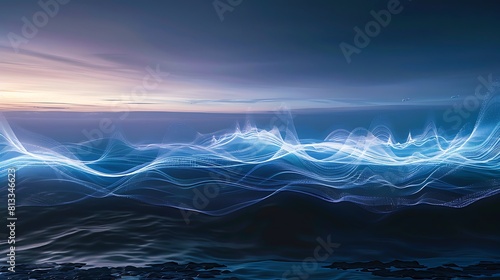 Sound wave beautiful full view