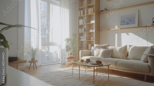 modern living room with sofa