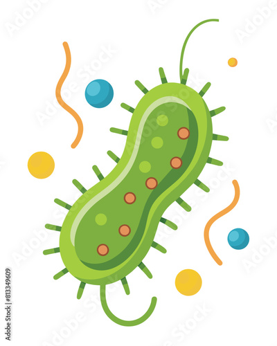 Illustration virus. Microbiology. Illness ebola. Disease cocci. Bad immune. Antibacterial bacterium. Microbiology research. Spiral flu. Medicine pathogen. Science microorganism.