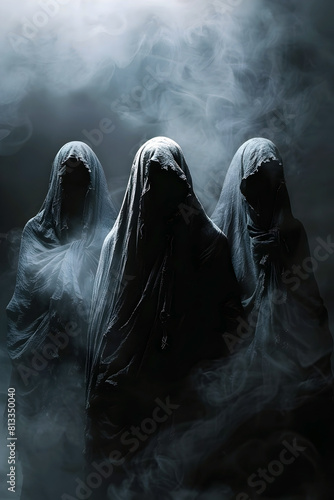 Haunting Spectres from the Depths of the Underworld,Shrouded in Ethereal Mist photo