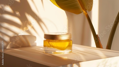 A jar of hydrating overnight mask, promising to reveal plump and radiant skin by morning.