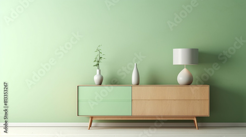Wallpaper Mural modern mint color living room Torontodigital.ca