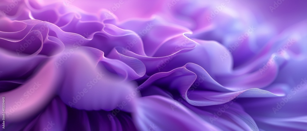 Obraz premium Lavender Symphony: Macro capture of a lavender bloom, with blurred petals harmonizing like notes in a symphony.