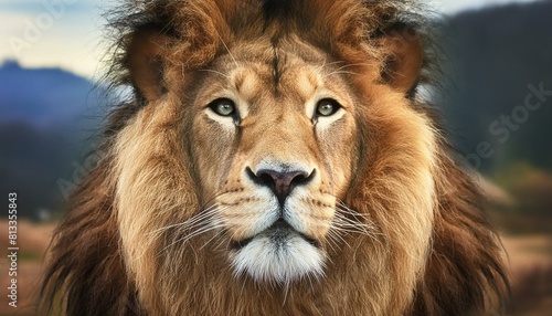 close shot of a majestic lion © Sofia