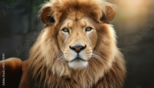 close shot of a majestic lion