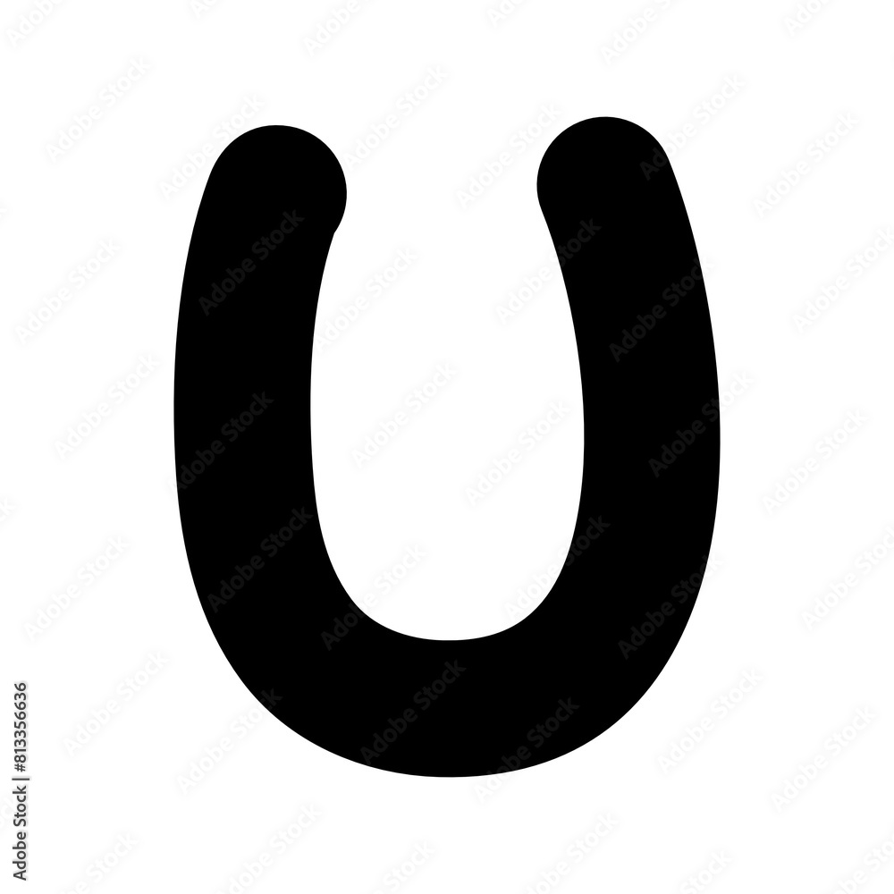 English letter font, black letter U English letter font, black letter U