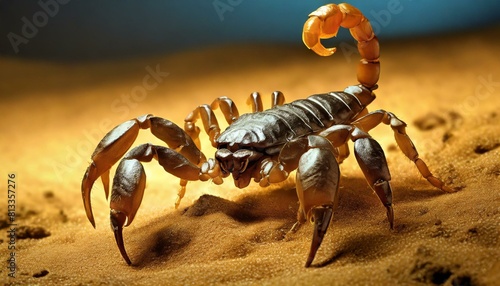 close shot of a scorpion