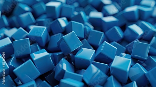 Blue cubes  