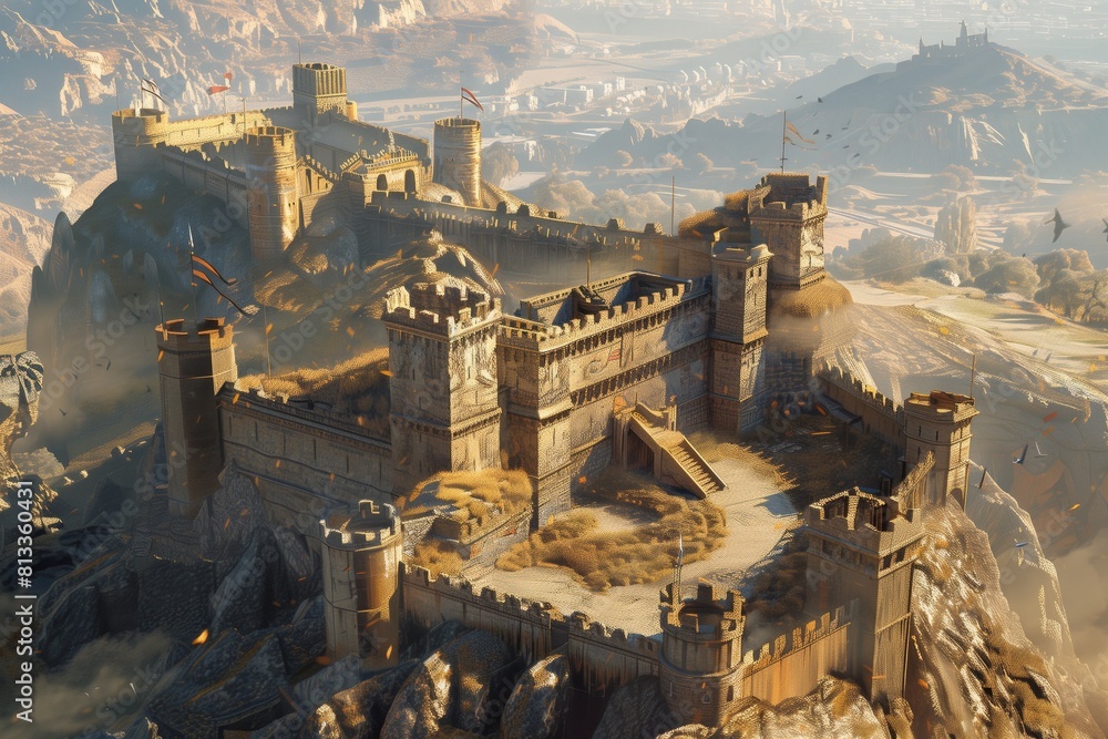 an ancient fortress an ancient fortress
