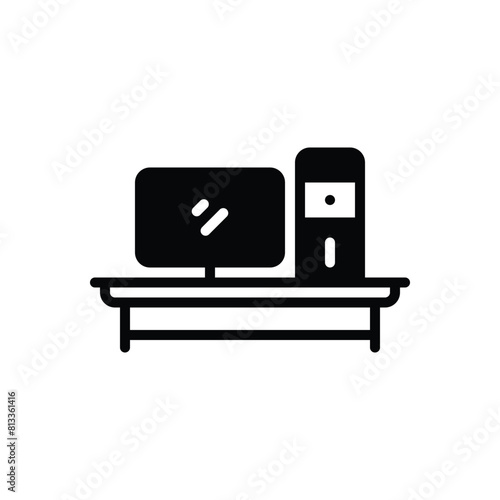 Black solid icon for desktop