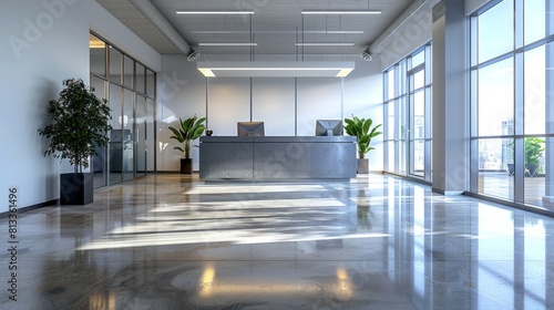 modern office building interior
