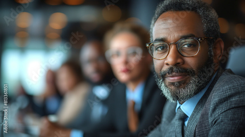 Multiracial business people having a meeting