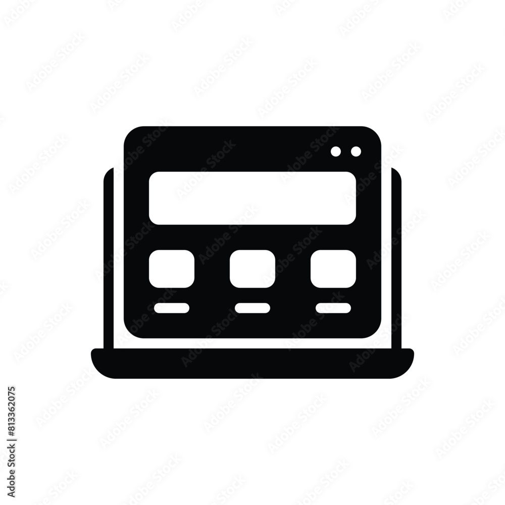 Black solid icon for webdesign Black solid icon for webdesign